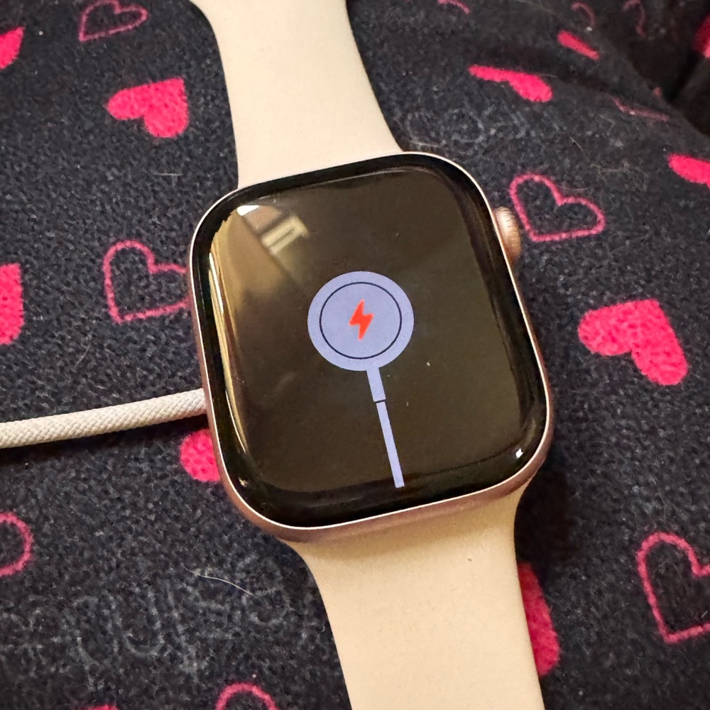 Apple Watch with Beige Band